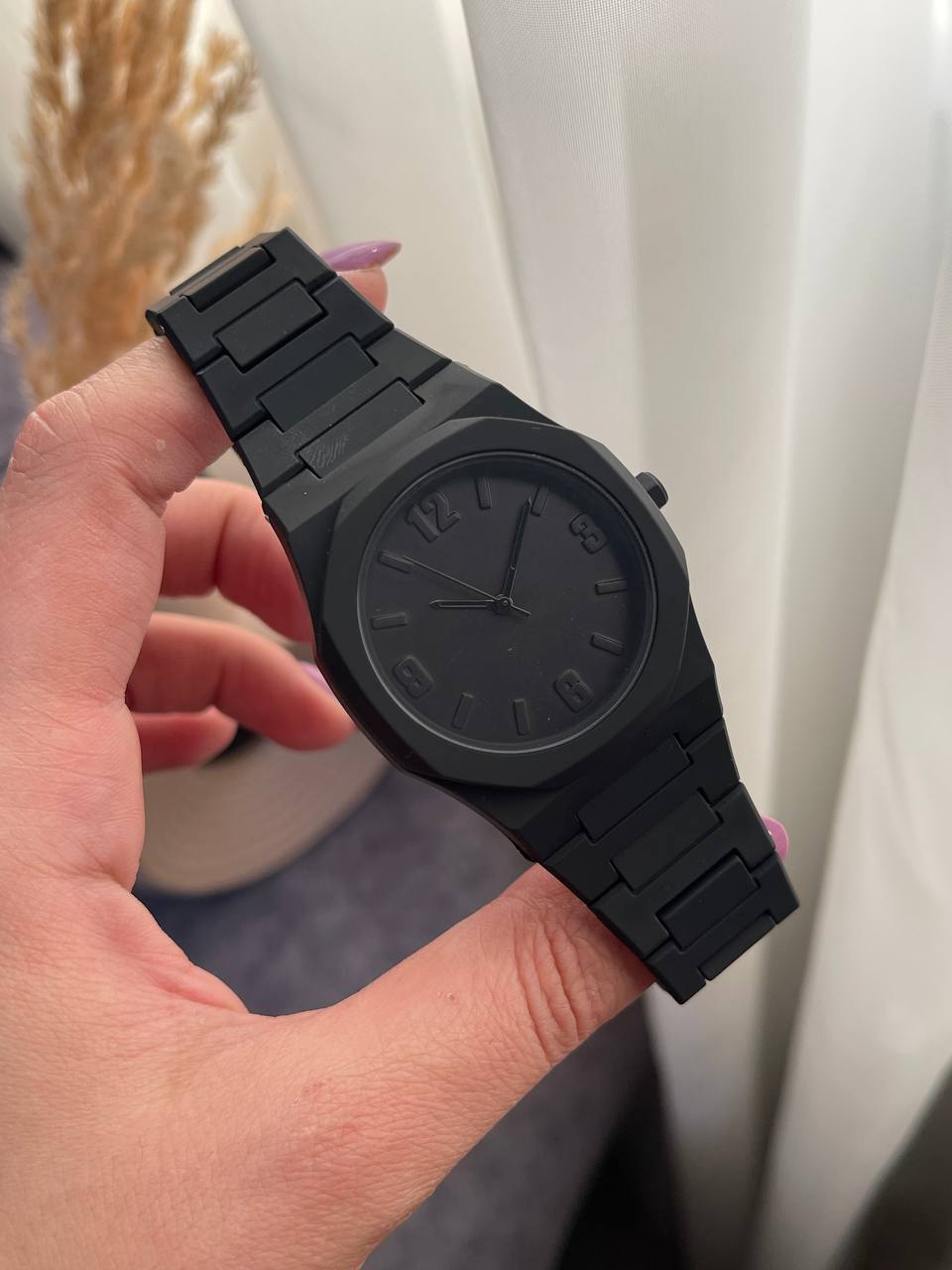 ساعت فول بلک مشکی مردانه کربن