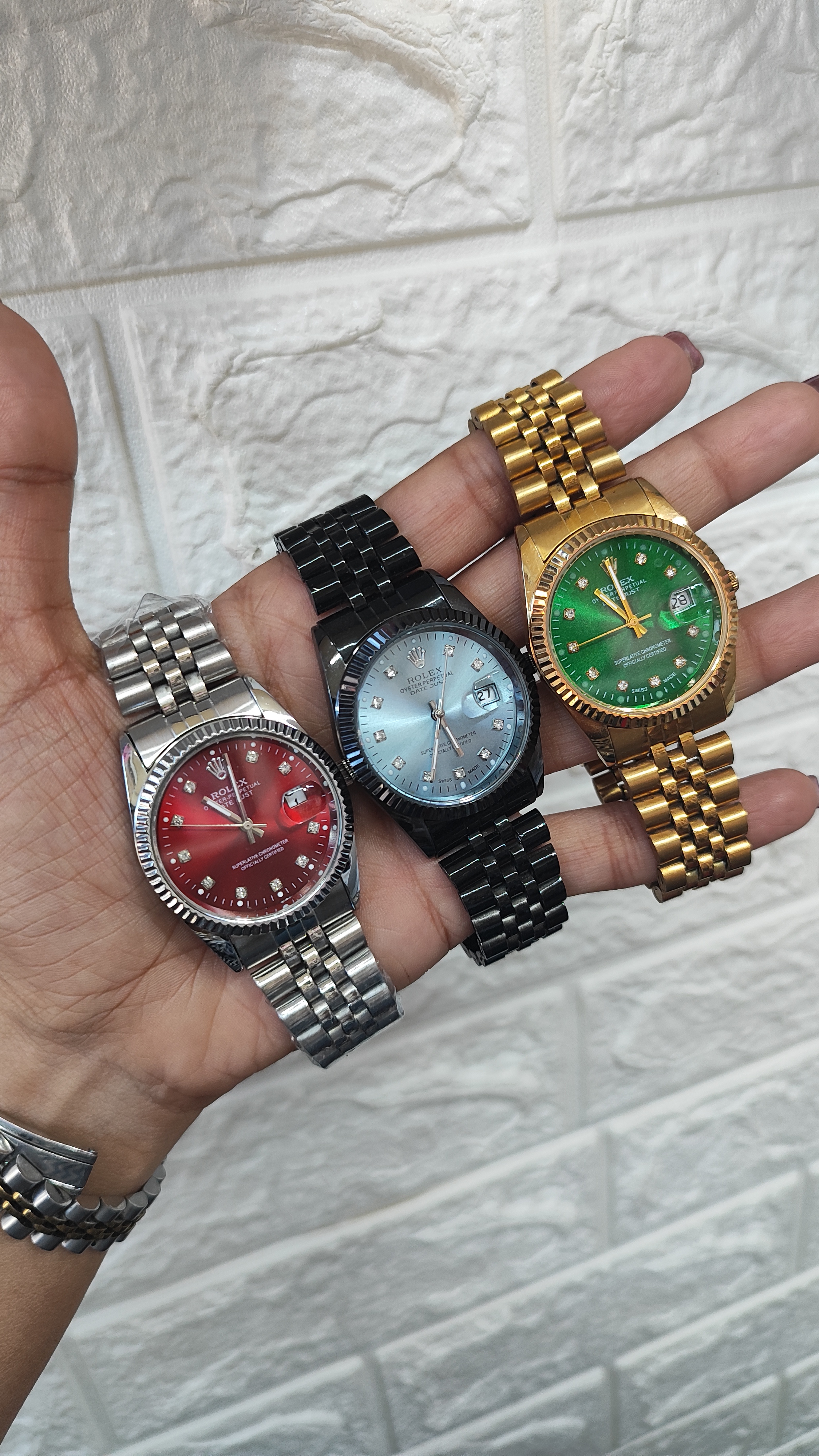 ساعت رولکس صفحه رنگی مردانه همراه جعبه خارجی