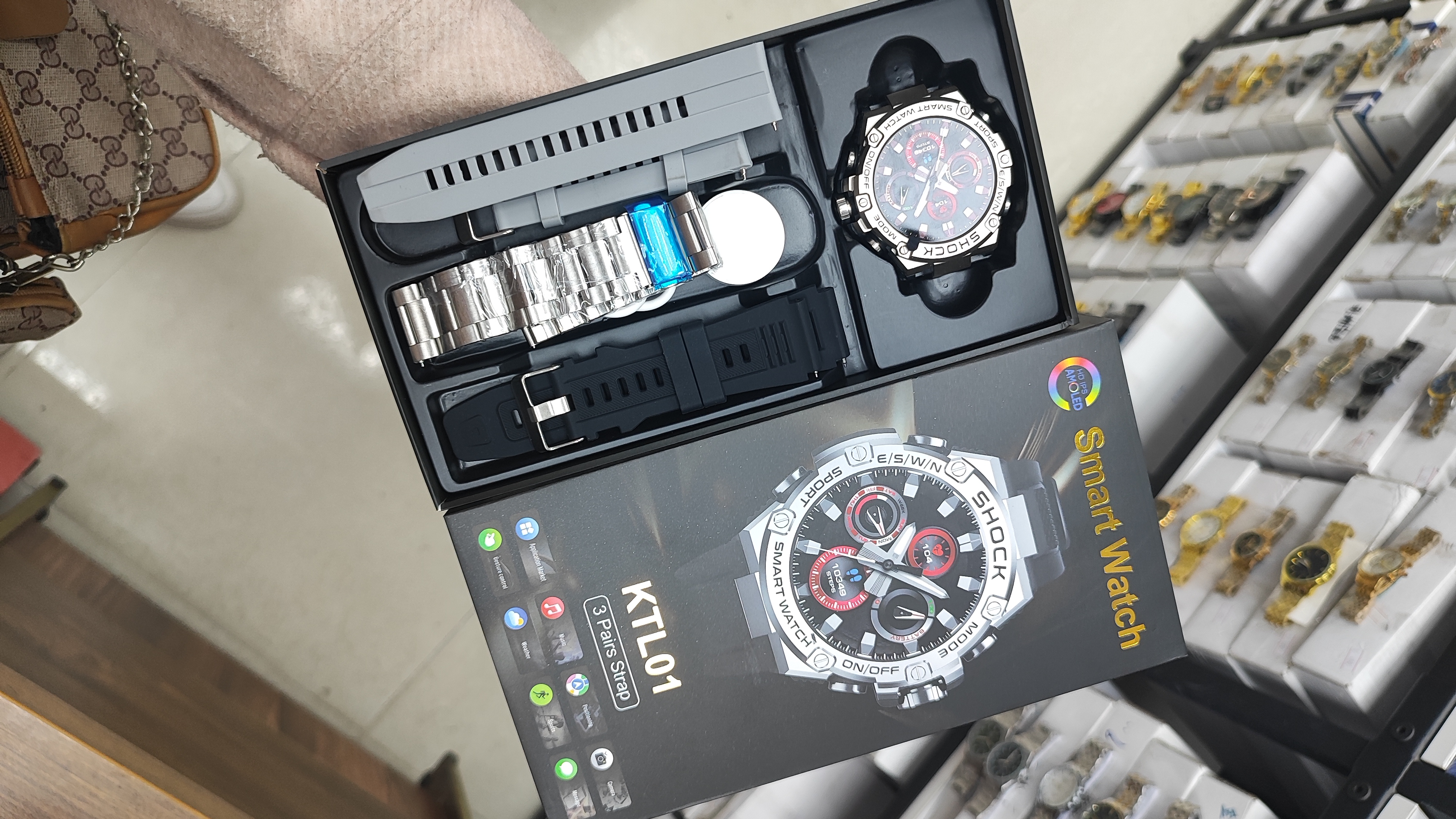 ساعت هوشمند smart watch KTL01 همراه دو بند کد۱۸