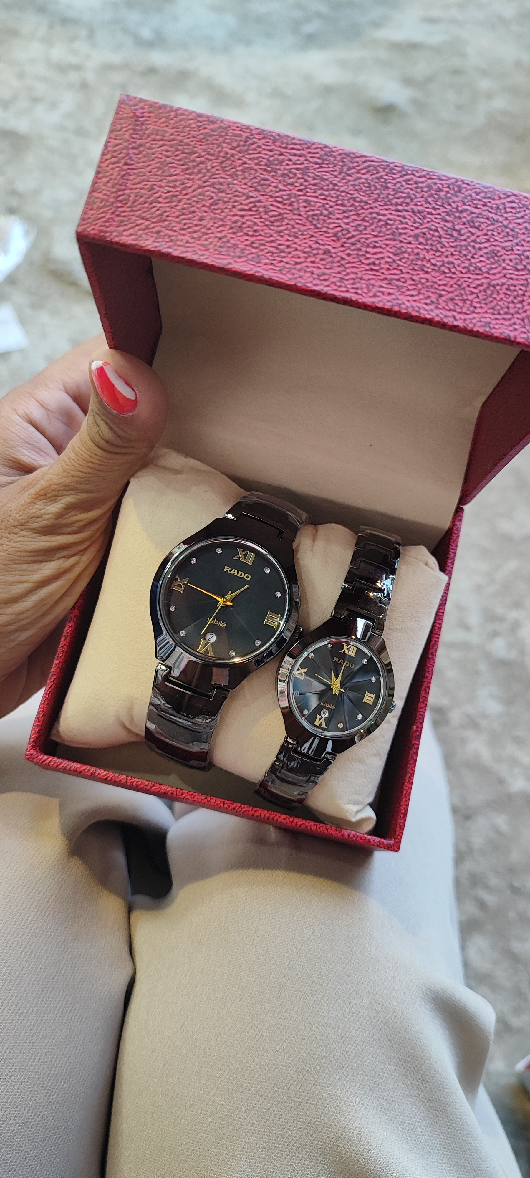 ساعت سِت رادو جعبه ای کیفیت مستر شیشه شطرنجی کد۲۱۵